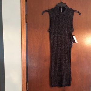 XOXO Junior Glittery Black Tank Dress Size Med NWT